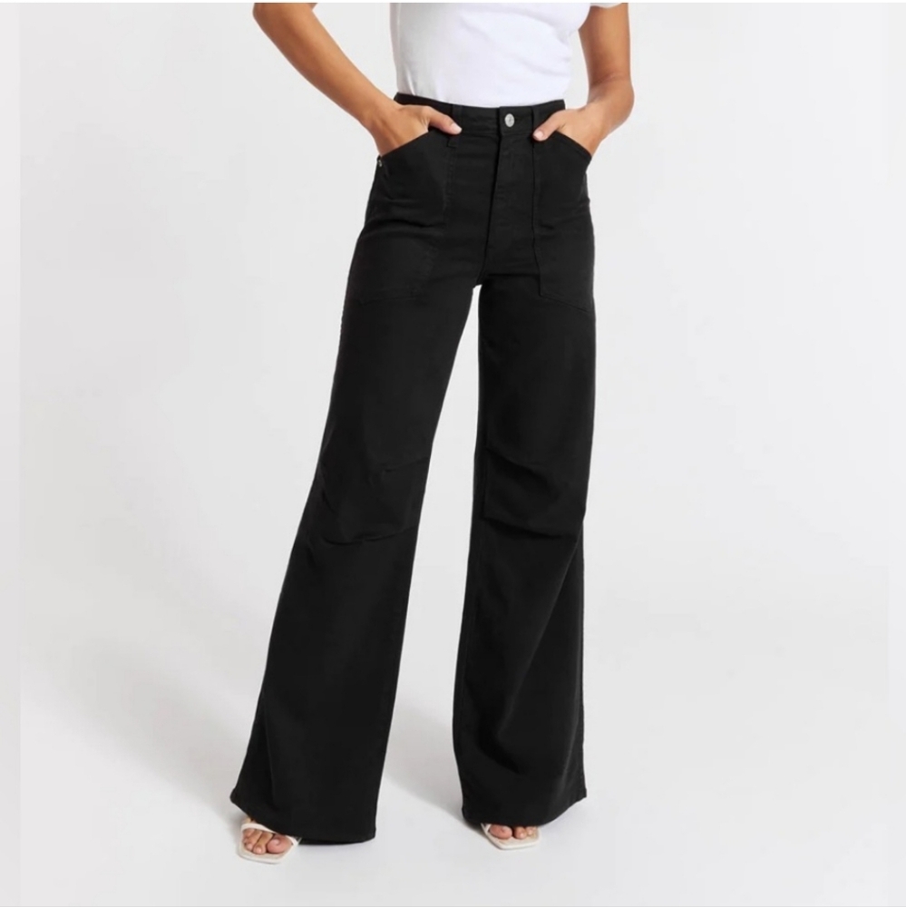 AMO Black Flare & Wide Leg Jeans
